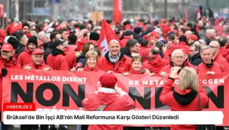 Brüksel’de Bin İşçi AB’nin Mali Reformuna Karşı Gösteri Düzenledi