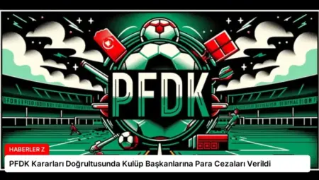 PFDK Kararları Doğrultusunda Kulüp Başkanlarına Para Cezaları Verildi